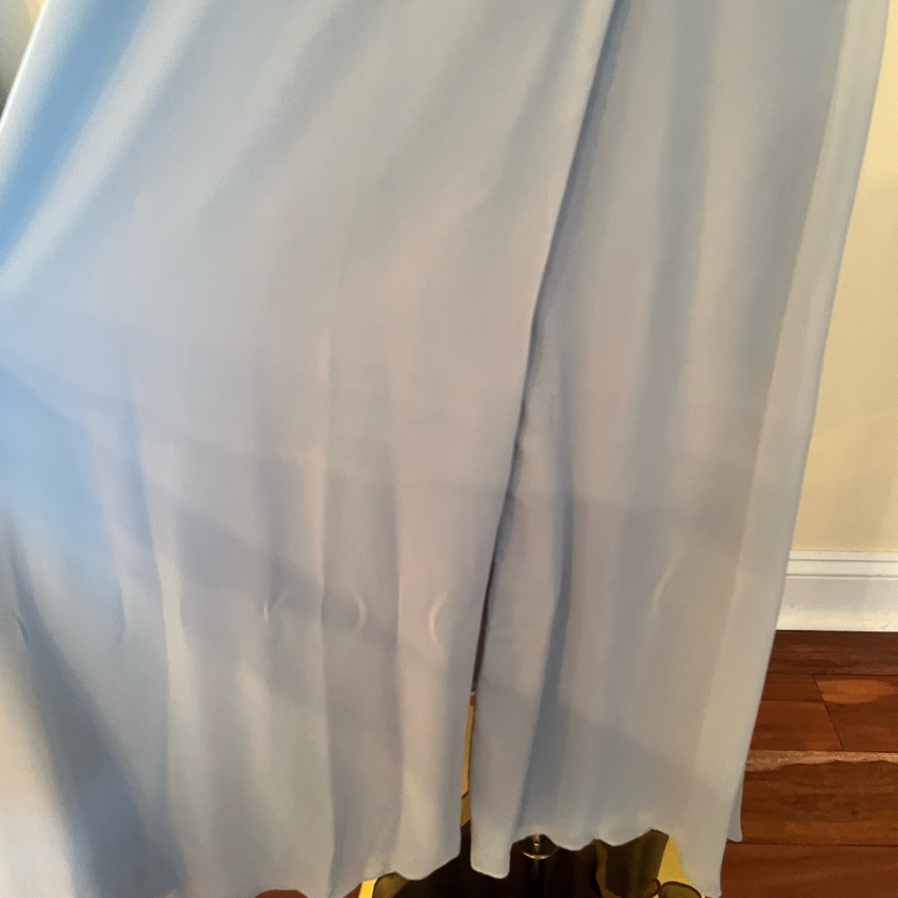 Azazie Davis Dolphin Grey Maxi Dress - Picture 7 of 8